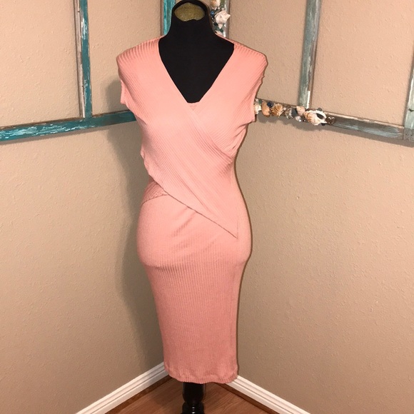 VENUS Dresses & Skirts - 💄💄SEXY VENUS KNIT BLUSH DRESS💄💄